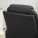 Poltrona Alzapersona 88x92x106 cm in Similpelle Nero
