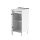 Base cucina con anta 30x50x85H cm bianco frassinato