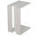 Tavolino da Caffè per Soggiorno 57x40x30 cm Laterale Divano in Legno MDF Bianco