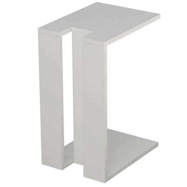 Tavolino da Caffè per Soggiorno 57x40x30 cm Laterale Divano in Legno MDF Bianco acquista
