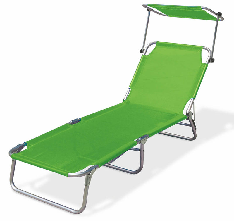 Lettino Prendisole da Giardino in Alluminio Soriani Vieste Verde