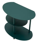 Comodino Saturno Ottanio 49,5x27,5x49,5 cm in Metallo Verde acqua      