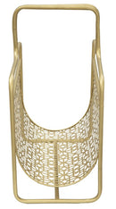 Porta Giornali Glam 37x22x44,5 cm in Ferro Oro