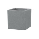 Vaso Quadrato Indoor e Outdoor Tera Schio Cubo Smoke 30x30 cm in Plastica Grigio 