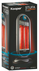Stufa Elettrica al Carbonio 900W 2 Elementi Kooper