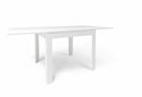 Tavolo Allungabile 90/180x90x75 cm Ossido Bianco e Ossido Bianco   