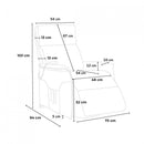 Poltrona Alzapersona Elettrica 2 Motori 73x94x103 cm in Tessuto Grigio