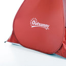 Tenda da Spiaggia Campeggio Impermeabile Apertura Pop-Up 150x200x115 cm Rosso 