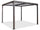 Garten Pergola 3x3m in Anthrazit Aluminium