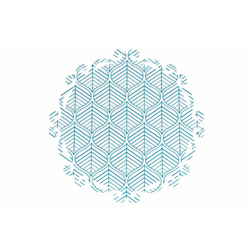 Set 6 Tovagliette Ø38x0,5 cm  in Plastica VdE Tivoli 1996 Bali leaf