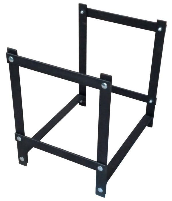 Portalegna per Camino da Interno o Esterno 38x30x40 cm in Acciaio Junior Nero online