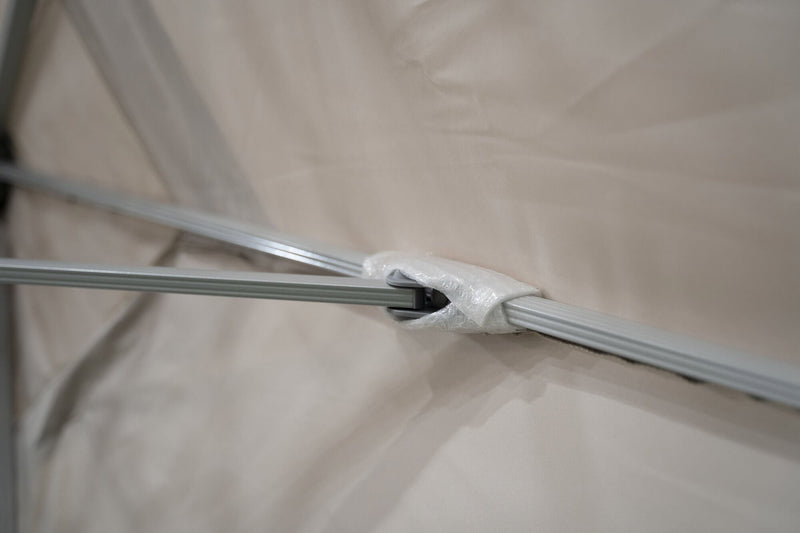 Ombrellone da Giardino Decentrato 3x3m in Alluminio Alba Grigio