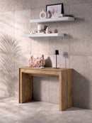 Consolle Allungabile Segmenta 110x42,5/297,5x78 cm in MDF Laccato Rovere Naturale        