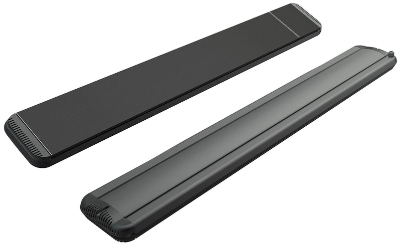 Stufa Elettrica ad Infrarossi 141x20,1x5,8 cm da Soffitto 1800W in Alluminio Dimmerabile Moel Hot-Top Nera