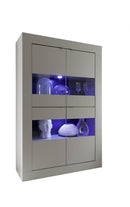 Mobile Alto da Salotto 4 Porte 102x43x162cm TFT  Basic Peltro