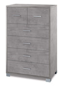 Mobile 4+2 Cassetti 70x112x41 cm Cemento