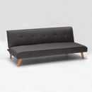 Divano Letto 178x82x70 cm in Tessuto Grigio Scuro