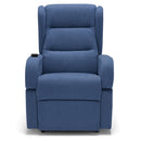 Poltrona Alzapersona Elettrica 71x79x106 cm in Tessuto Bilbao Blu