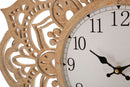 Orologio da Muro Carving Ø 60x4,5 cm in Rattan