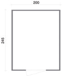 Casette Box da Giardino in Legno Porta Utensili 200x245x214 cm con Porta e Finestra Ecla Lilla