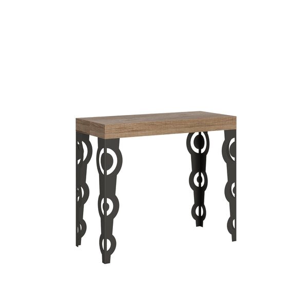 acquista Consolle Allungabile 90-196x40x77 cm in Nobilitato Marrone