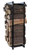 Portalegna per Camino da Interno o Esterno 40x25x99,5 cm in Acciaio King Nero