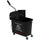 Carrello Pulizie con Secchio da 20 L e Strizzatore 60x27x70.5 cm Nero