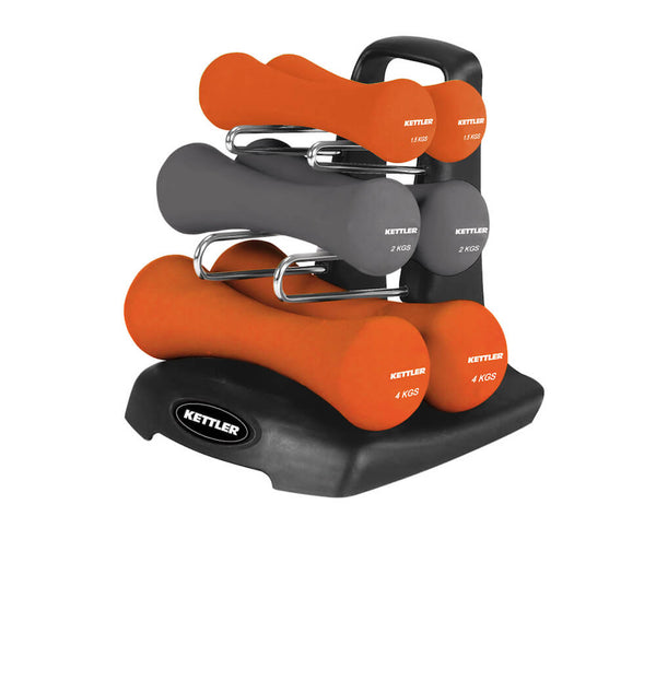sconto Hantelset 6 Hanteln 15Kg mit Kettler Power Base