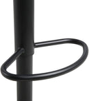 Set 2 Sgabelli 38x40x54/74 cm in Ecopelle con Base Nera Nero