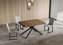 Tavolo Allungabile 130-234x90x74 cm Niket Noce Gambe Antracite