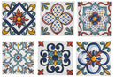 Set 6 Piatti Piani Quadrato in Porcellana 30 cm Villa d'Este Home Tivoli Barrio