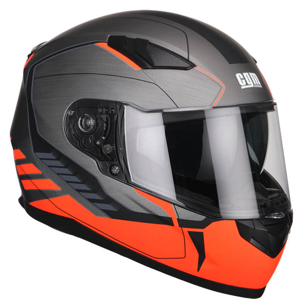 Integralhelm Scooter CGM Silverstone 317G Langes Visier Matt Fluo Orange Verschiedene Größen online