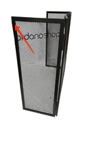 Parascintille per Camino in Ferro Verniciato 20+60+20 H50 Grigio Martellato Seconda Scelta