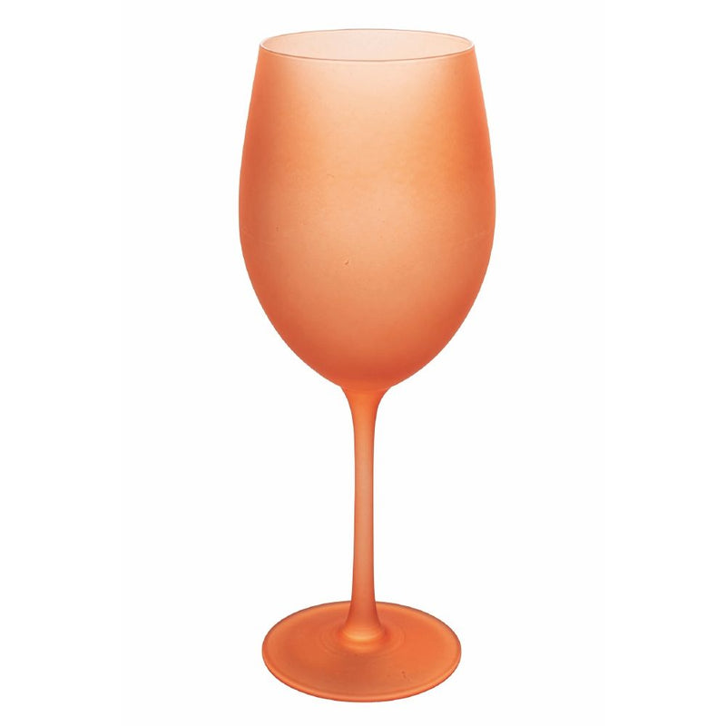 Set 6 Calici Effetto Ghiaccio Happy Hour Sunset in Vetro VdE Tivoli 1996 Rosso