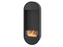 Camino a Bioetanolo da Parete 50x25x130 cm Incyrcle Slim Vert Nero  