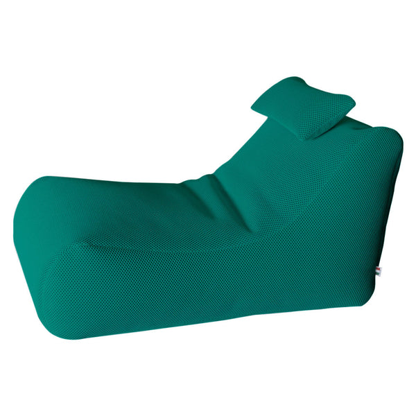 Lettino Chaise Lounge 120x70x65 cm con Cuscino in Poliestere Armonia Turchese online
