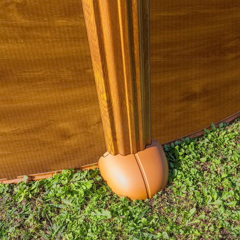 Piscina Ovale Fuori Terra 500x300xh132 cm in Acciaio e PVC Gre Mauritius