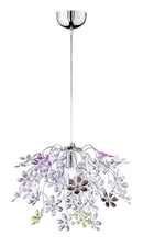 Lampada a Sospensione da Interno  E27 in Metallo Cromo