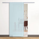 Porta Scorrevole Vetrata 90x205 cm Smerigliata 