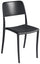 Stapelbarer Gartenstuhl 44x53x83 cm aus anthrazitfarbenem Polypropylen