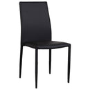 Set 6 Sedie 90x46x44 cm in Similpelle da Interno Nero