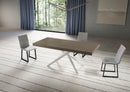 Tavolo Allungabile 180/284x90 cm Niket Tortora Gambe Bianche      