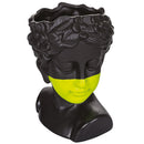 Vaso a Forma di Viso 15x14x22 cm  in Dolomite VdE Tivoli 1996 Vis a Vis