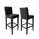 Set 2 Sgabelli 93x40x40 cm Edi Trinity 15 vellutino grigio