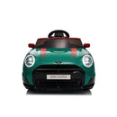 Macchina Elettrica per Bambini Licenza Ufficiale Mini Cooper S Cabrio 12V Sedili in Pelle e Telecomando Verde