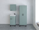 Mobile Lavatoio Smeraldo 45x50x85 cm con Vasca in PP Struttura in PVC Verde Scuro   