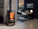 Stufa a Legna 8,7 kW 104,8x60,5x49 cm Oval Nera