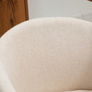 Set di 2 Sedie da Pranzo Stile Scandinavo 55x56x74 cm Imbottite in Tessuto Beige      