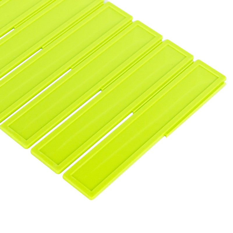 Set 3 Divisori Organizer 50x435mm Componibili per Cassetti in Plastica Verde
