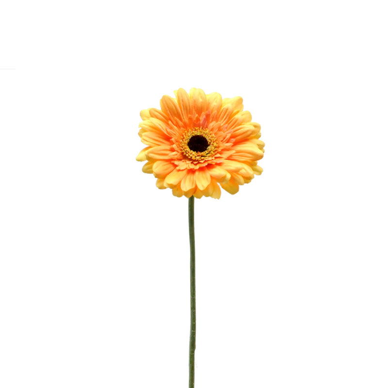 Set 12 Fiori Artificiali di Gerbera Altezza 63 cm Giallo